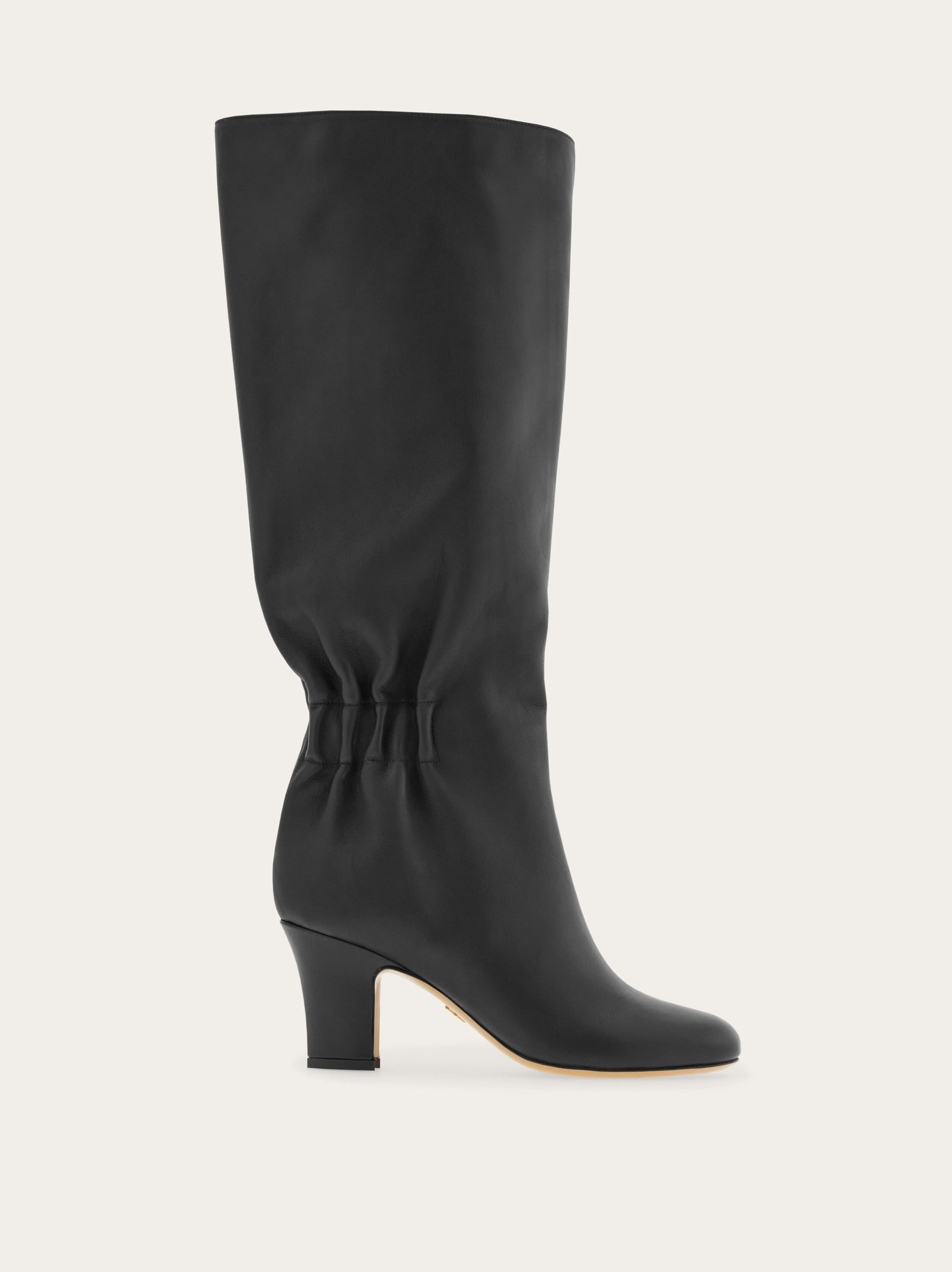 Ferragamo Knee boot with ruched detail - Image 2